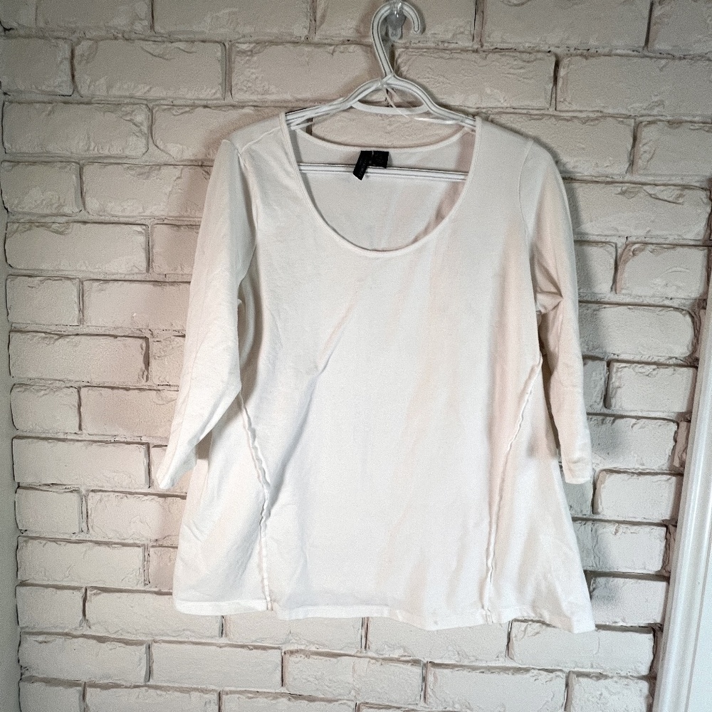 Cynthia Rowley 3/4 length sleeve top